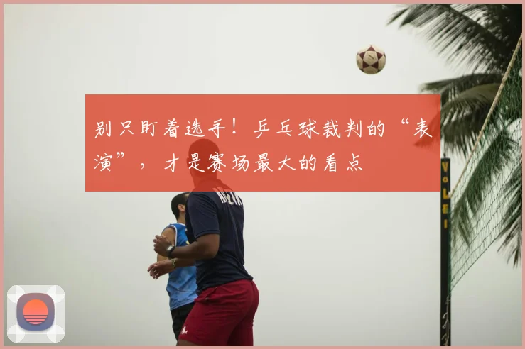 别只盯着选手!乒乓球裁判的“表演”,才是赛场最大的看点